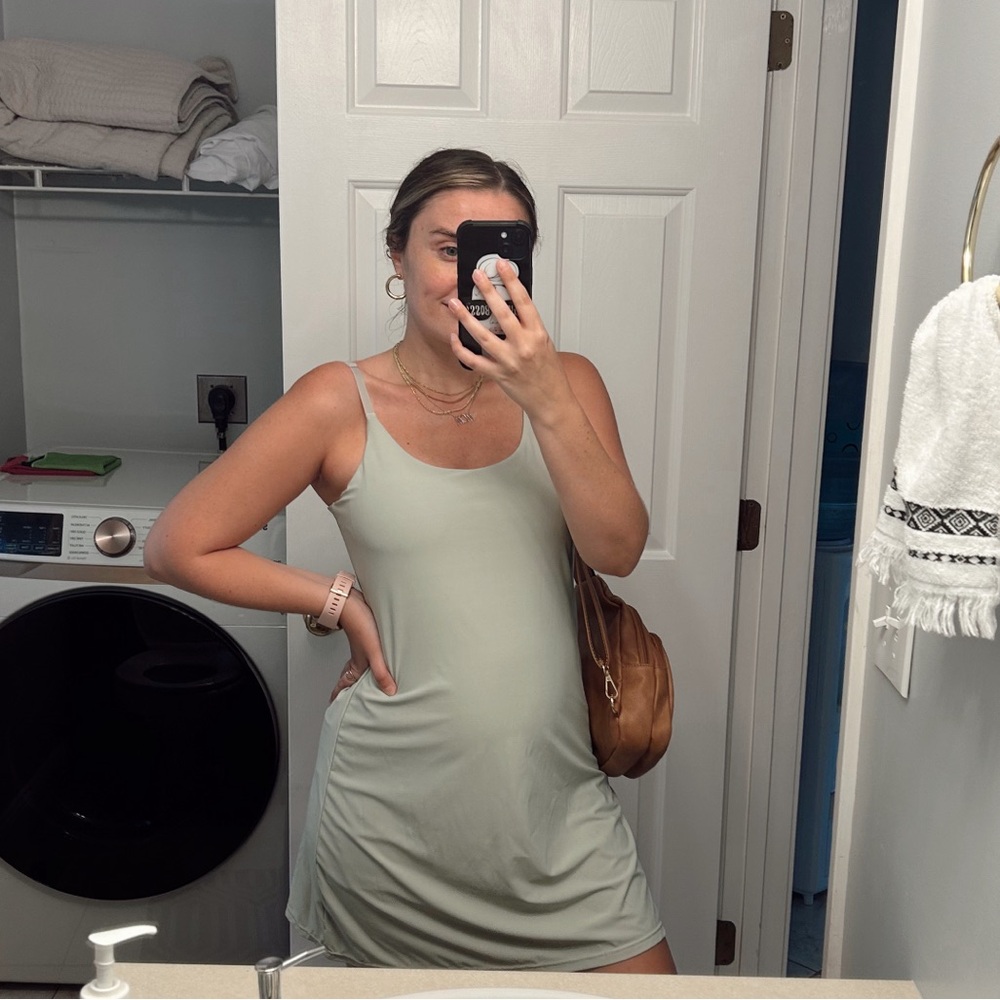 Sage green athletic dress